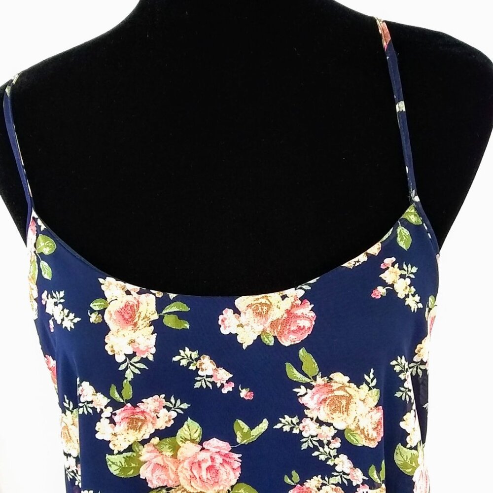 Rue21 Women's Lined Sundress with Caged Back Floral Dress Size Medium - Picture 4 of 7